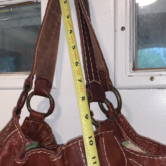 Lucky Brand Vtg Leather Hobo Shoulder Bag - Picture 9 of 11